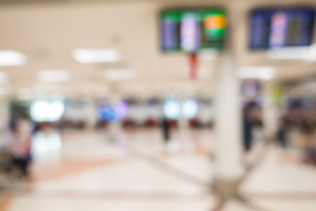 Abstract blur passenger in the airportの写真素材