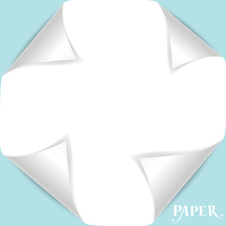 Paper Corner Folds. Vector illustration.の写真素材
