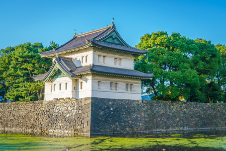 Beautiful  Imperial Palace in Tokyo, japanのeditorial素材