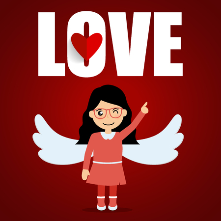 Valentines day background design. Vector illustration.のイラスト素材