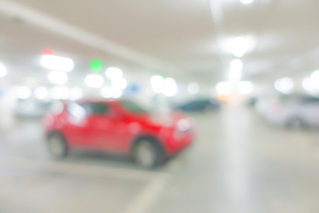 Abstract blur car park backgroundの写真素材