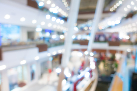 Abstract blur people in shopping centerの写真素材