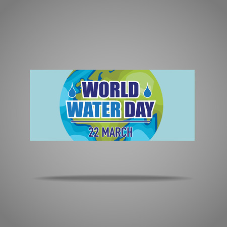 World water day background design. Vector illustration.のイラスト素材