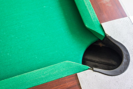 Corrner of table snooker hole