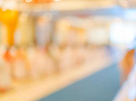 Abstract blur of wedding party in large hallの写真素材