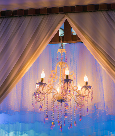 Vintage Lighting decoration for weddingの写真素材