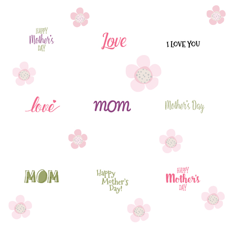 Happy Mother's Day design, vector illustration.のイラスト素材