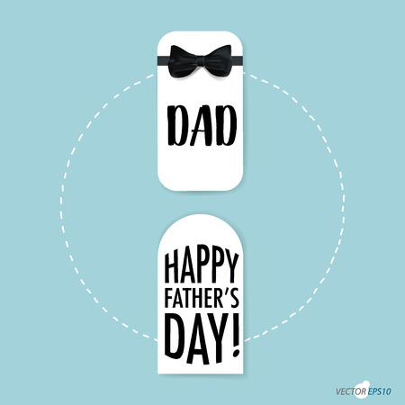 Happy fathers day card design. Vector Illustration.のイラスト素材