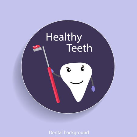Medical dental background design with teeth. Vector illustrationのイラスト素材