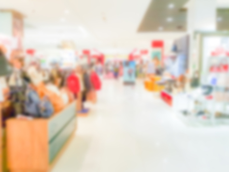 Abstract blur people in shopping centerの写真素材