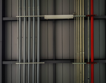 Water and gas  pipe engineering ( Filtered image processed vintage effect. )の写真素材