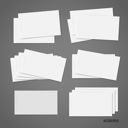 Blank business card. Blank mockup design. Vector illustration.のイラスト素材