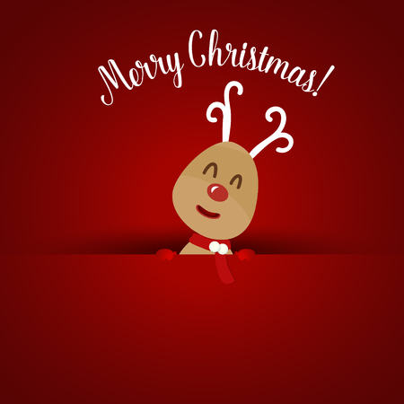 Christmas Greeting Card with Christmas Santa Claus. Vector illustrationのイラスト素材