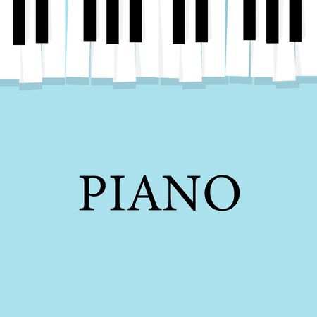 Music piano keyboard. Poster background template.のイラスト素材