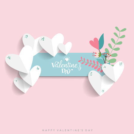 Valentines day background design. Vector illustration.のイラスト素材