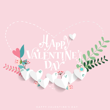 Valentines day background design. Vector illustration.のイラスト素材