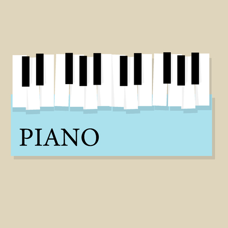 Music piano keyboard. Poster background template.のイラスト素材