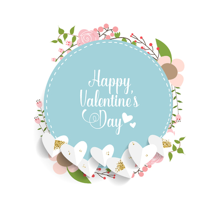 Valentines day background design. Vector illustration.のイラスト素材
