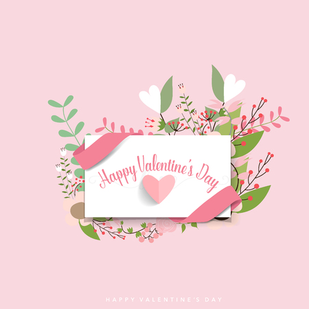 Valentines day background design. Vector illustration.のイラスト素材