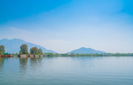 Dal lake, Kashmir India .の写真素材