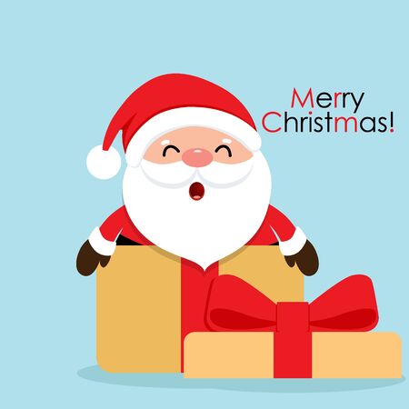 Christmas Greeting Card with Christmas tree, vector illustration.のイラスト素材