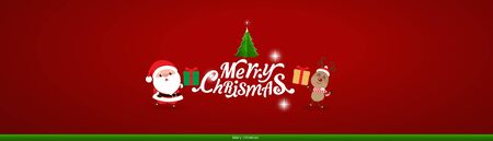 Christmas Greeting Card. Christmas Background with Merry Christmas lettering, vector illustration.のイラスト素材