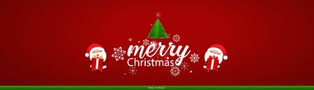Christmas Greeting Card. Christmas Background with Merry Christmas lettering, vector illustration.のイラスト素材