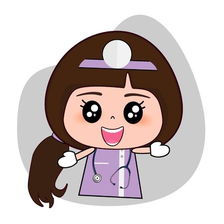 Dentist, Cartoon character Dentist Design, Medical worker, Medical concept. Vector illustration design.のイラスト素材