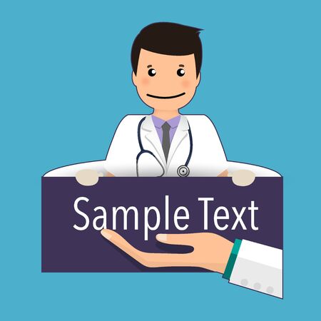 Doctor, vector illustration. Concept healthcare. Medical background. のイラスト素材