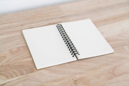 Blank catalog, magazines, book, mock up on wood background.の写真素材