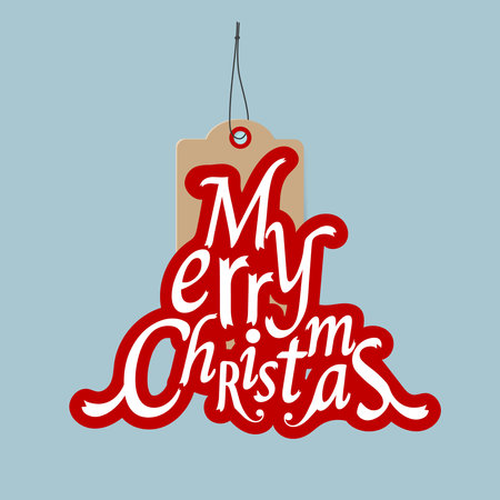 Christmas Sale Tags and Clearance Tags. Festive christmas design. Vector illustrationのイラスト素材