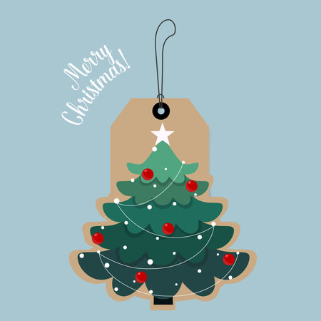 Christmas Sale Tags and Clearance Tags. Festive christmas design. Vector illustrationのイラスト素材