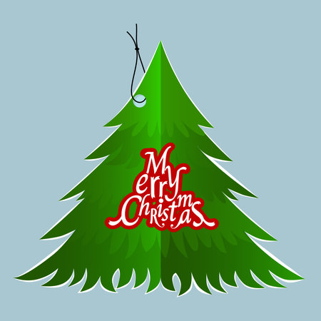 Christmas Sale Tags and Clearance Tags. Festive christmas design. Vector illustrationのイラスト素材