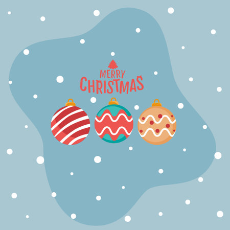 Decorative festive object. Merry Christmas and happy new year. Vector Illustrationのイラスト素材