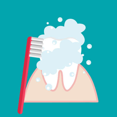 Dentist holding instruments and examining patient teeth. Teeth examination dentistry concept.Â のイラスト素材