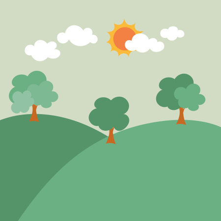 ECO FRIENDLY. Ecology concept with Green Eco Earth and Trees. Vector illustrationのイラスト素材