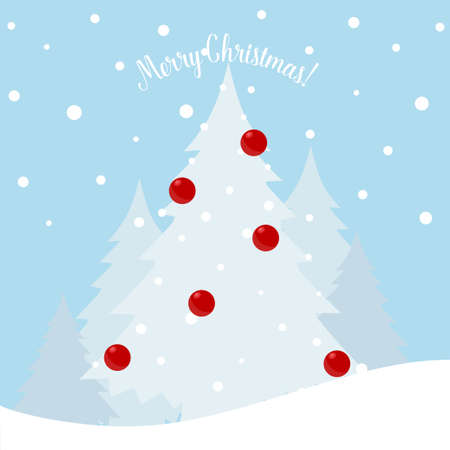 Christmas Greeting Card with Santa Claus. Vector illustrationのイラスト素材