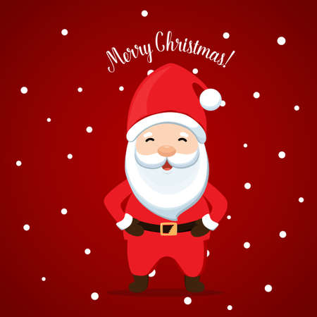 Decorated Christmas tree. Merry Christmas and Happy New Year background. Vector illustrationのイラスト素材