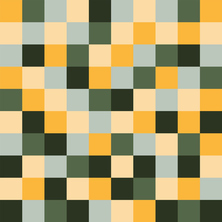 Creative seamless coffee pattern with vector shapes and icons