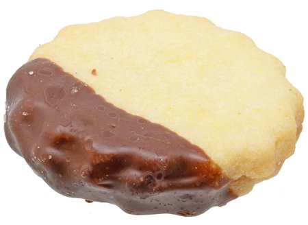 cookies with chocolate isolated on a white background. studio. photoの写真素材