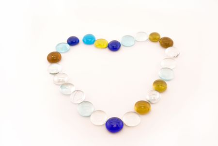 glass stones because of heartの写真素材