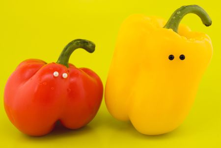 two eyes with pepperの写真素材