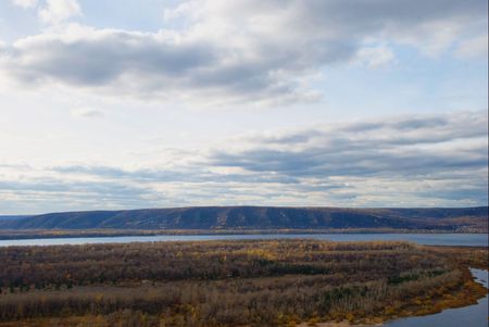  mountains and riverの写真素材