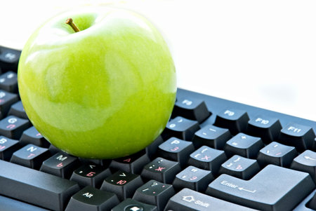 Apple is on the keyboard