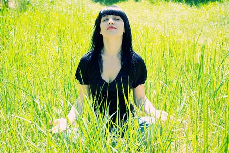 portrait of a young beautiful womenの写真素材