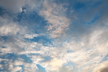 clouds floating on blue skyの写真素材