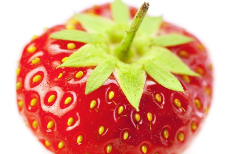 strawberry isolated on whiteの写真素材