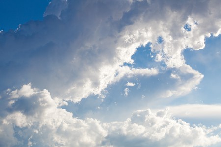 The background of sky and cloudsの写真素材