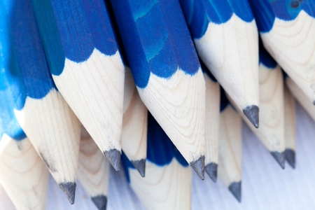 large color pencils at the fairの写真素材