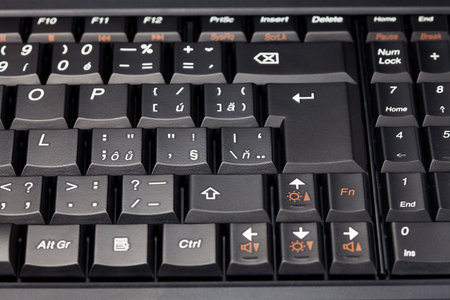 laptop keyboard close-up